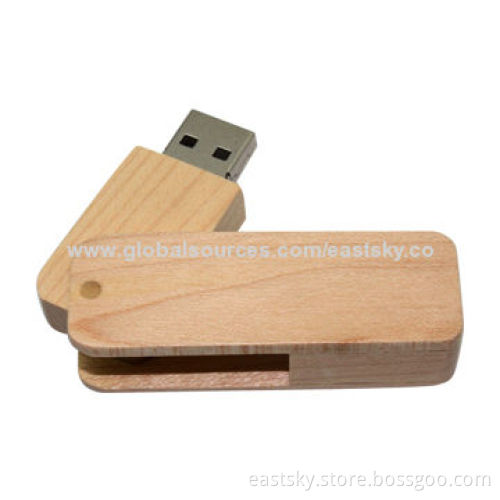 Twist wood thumb drive, logos imprint and advertisement data preloading are welcome, USB 2.0